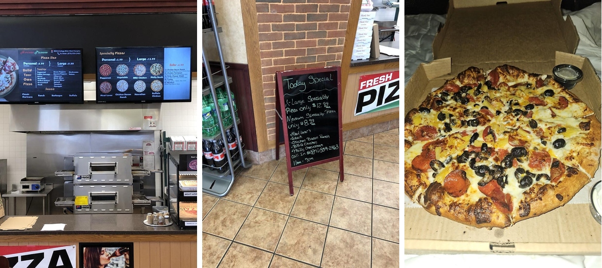 Horizon Pizzano Menu
